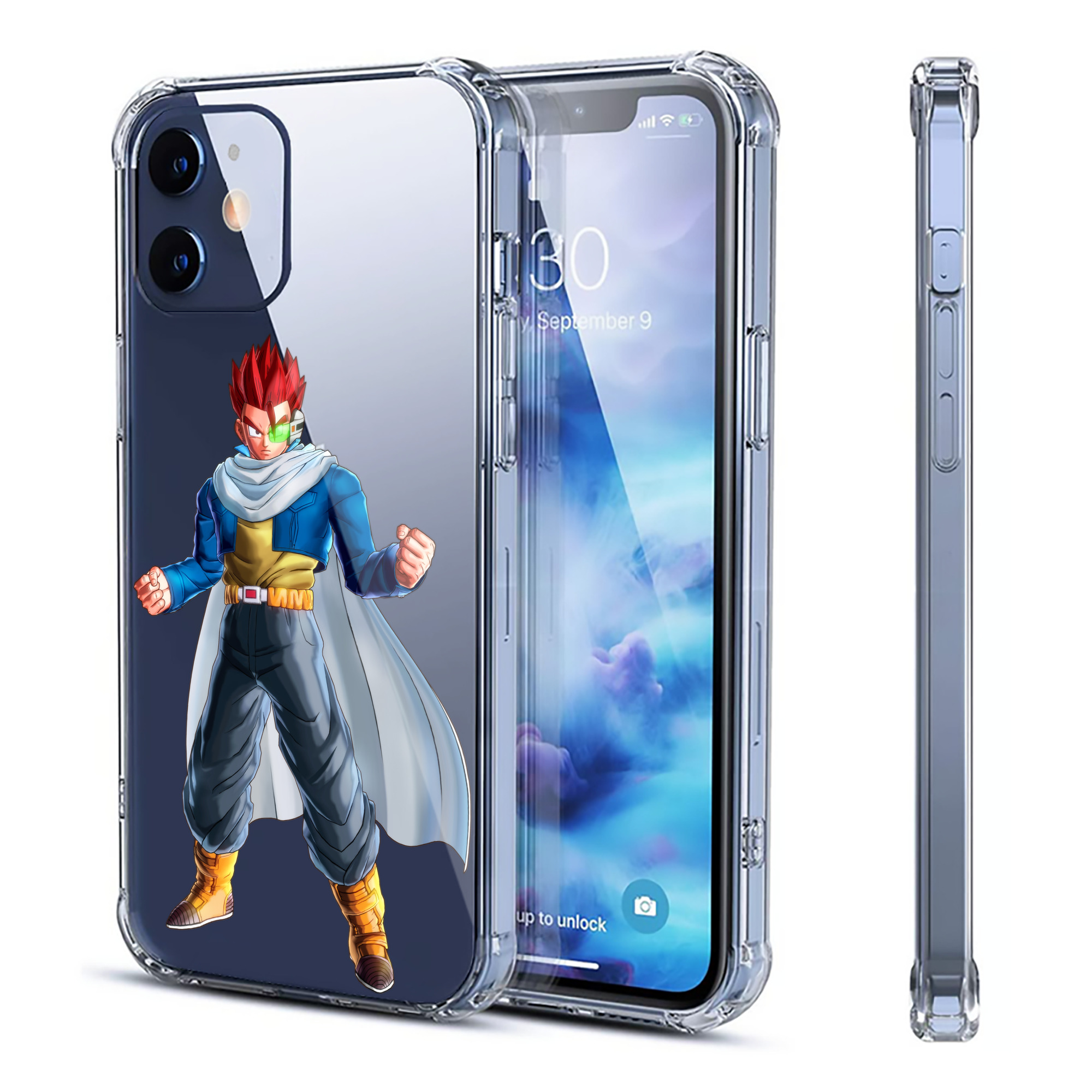 （画像用） ドラゴンボール 孫 悟飯（そんごはん）DRAGON BALL Son Gohan 【iPhone 12シリーズ対応】透明スマホケース（クリアソフトケース）
